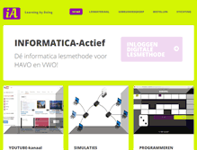 Tablet Screenshot of informatica-actief.nl
